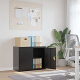 File Cabinet Black 90x40x70 cm Steel 339722