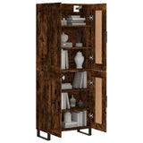 Highboard Smoked Oak 69.5x34x180 cm Engineered Wood 3199710
