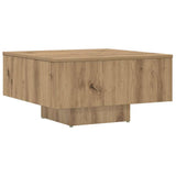 Coffee Table Artisan Oak 60x60x31.5 cm Engineered Wood 856551