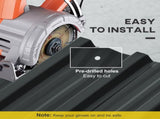 Set of 12 Corrugated Steel Roof Sheet Panels - Dark Grey T3398P377583