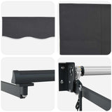 Electric Retractable Awning Anthracite 3.5 x 2.5 m 3420123