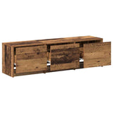 TV Cabinet with LED Old Wood 140 x 34 x 40 cm Engineered Wood 3418705
