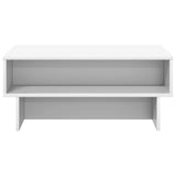 Coffee Table White 80 x 46 x 35 cm Engineered Wood 8000220