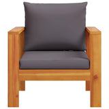 Garden Chair with Cushions Solid Wood Acacia 367627