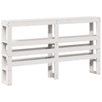 Bed Frame with Headboard White 160x200 cm Solid Wood Pine 3306337