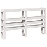 Bed Frame with Headboard without Mattress White 150x200 cm King Size 3305998