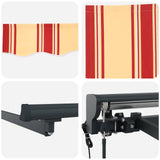 Electric Retractable Awning 3 x 2 m Polyester with PU coating 3421948