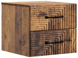 Wall-Mounted Bedside Cabinet Old Wood 34.5 x 33 x 40 cm 898651