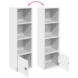 Bookcase White 31x24x102 cm Engineered Wood 860337