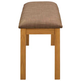 Dining Bench 95 x 32 x 45 cm Solid Oak Wood Grey 42039171