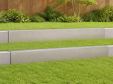 Garden Cover Profile 2 pcs 100 x 5 x 15 cm Stainless Steel 8012942