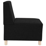 Modular Sofa Unit Armless 3 pcs Black 55 x 74 x 82 cm Fabric 3399794