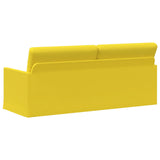 3 Seater Sofa Light Yellow 190 x 81 x 82 cm Fabric 42041115