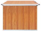 Outdoor Storage Box Wood 129 x 67 x 65 cm Galvanised Steel 42039097