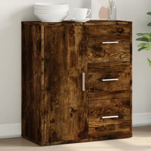 ZNTS Sideboard Smoked Oak 60x31x70 cm Engineered Wood 840475