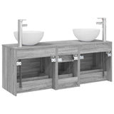 Bathroom Cabinet Set 3 pcs Grey Sonoma 49.5 x 41 x 64.5 cm 3405816