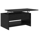 Coffee Table Black Oak 80 x 50.5 x 41.5 cm Engineered Wood 880715