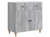 Sideboard Grey Sonoma 66 x 34.5 x 90 cm Engineered Wood 894181
