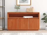 Sideboard Wax Brown 104.5 x 34 x 80 cm Solid Pine Wood 869991