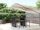 Garden Bar Set Black 3187684