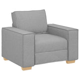 Sofa Set with Cushion 3 pcs Grey 220 x 78 x 84 cm Fabric 3324617