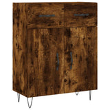 Highboard Smoked Oak 69.5x34x180 cm Engineered Wood 3198566