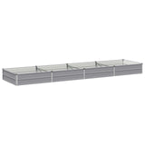Raised Garden Bed Grey 320 x 80 x 24 cm cold-rolled steel 8006497
