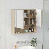 Mirror Cabinet Sonoma Oak 59 x 17 x 55 cm Engineered Wood 883366