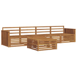Outdoor Sofa Set 5 pcs Natural Solid Acacia Wood 3372974