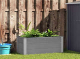Garden Raised Bed WPC 100x50x54 cm Grey 43603