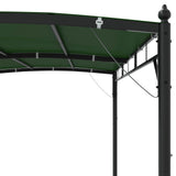 Gazebo 3 x 3 x 2.55 m Green Powder-Coated Steel and Fabric 42030534