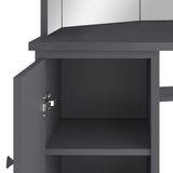 Dresser Grey MDF and Melamine Compact for corners Mirror 326532
