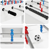 Foosball Table White 125 x 60.5 x 80 cm Engineered Wood 858884