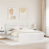 Bed Frame with Headboard White 180 x 200 cm Solid Pine Wood 3411712