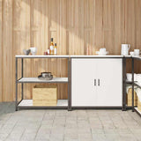 Kitchen Storage Set HATTEM 2 pcs White Cold-rolled Steel 3392653