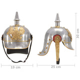 German Prussian Helmet Antique Replica LARP Silver Steel 286226