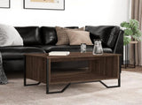 Coffee Table Brown Oak 75x51x40 cm Engineered Wood 848488