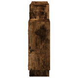 Wall Shelf Smoked Oak 159x18x65 cm Engineered Wood 853213