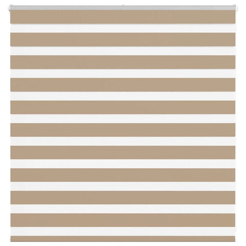 ZNTS Zebra Blind Sand Brown 140x100 cm Fabric Width 135.9 cm Polyester 4014529