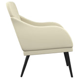 Armchair Cream 63x76x80 cm Faux Leather 351425