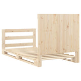 Bed Frame natural pine Solid pinewood Single Bed Frame 3281575