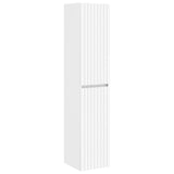 Bathroom Cabinet Set 5 pcs White Engineered Wood 3407343