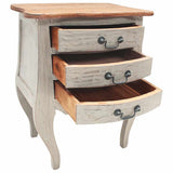Bedside Cabinet Solid Mahogany Wood 48x35x64 cm 244504