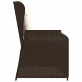 Garden Bench Brown Poly Rattan 3394450