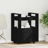 Kitchen Trolley Black oak 60 x 45 x 80 cm Engineered wood 862122