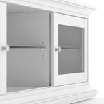 Paris TV Unit - Wide - 2 Doors 1 Shelf in White 7017781149