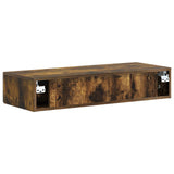 Wall-Mounted Side Table Smoked Oak 87.5 x 34.5 x 17 cm 898160