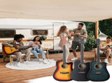 KMA101 41In Basswood Panel Matte Edging Folk Guitar with 10W Amplifier Bag 31848716
