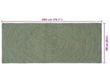 Area Rugs Olive Green 100 x 200 cm Jute 42010581