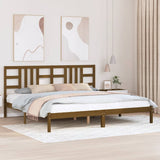 Bed Frame without Mattress Honey Brown 200x200 cm Solid Wood 3105428